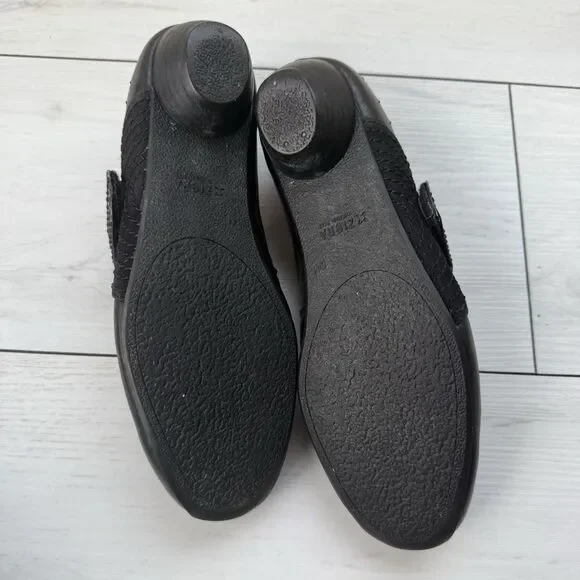 Ziera Kumfs Black Mary Jane Heels Leather Women’s Size EUR 41 US 10 Comfort - Picture 12 of 15